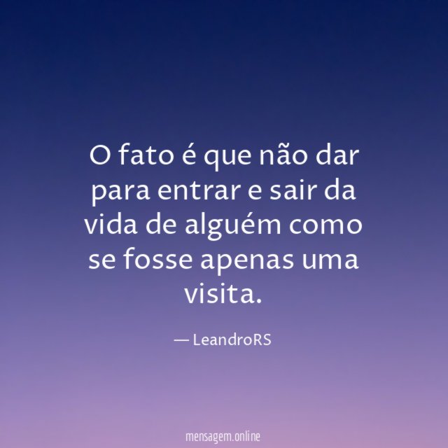 O fato é que não dar para entrar