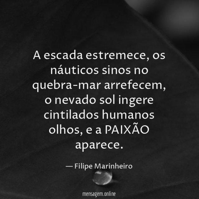 A escada estremece
