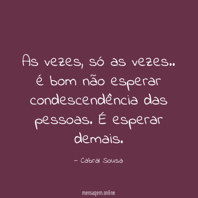 As vezes
