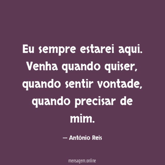 Eu sempre estarei aqui
