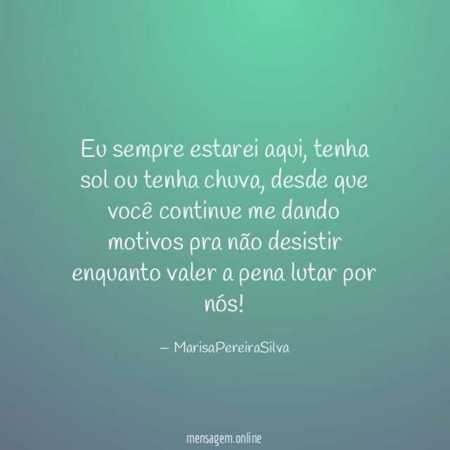 Eu sempre estarei aqui