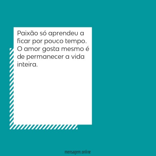 Paixão só aprendeu a ficar por pouco tempo