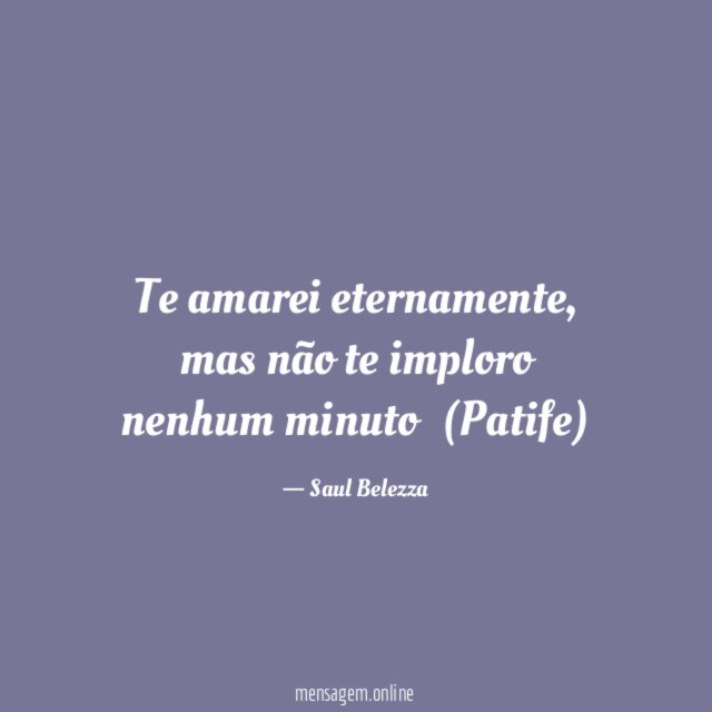 Te amarei eternamente