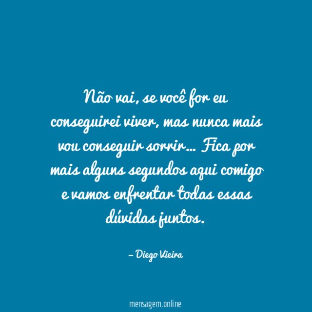 Não vai