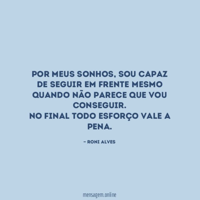 Por meus sonhos