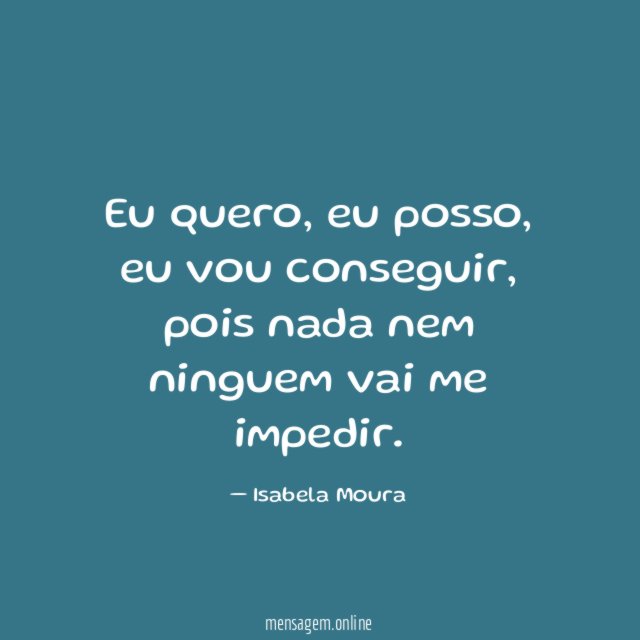 Eu quero