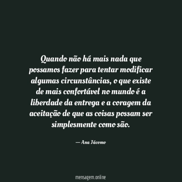Quando não há mais nada que possamos fazer