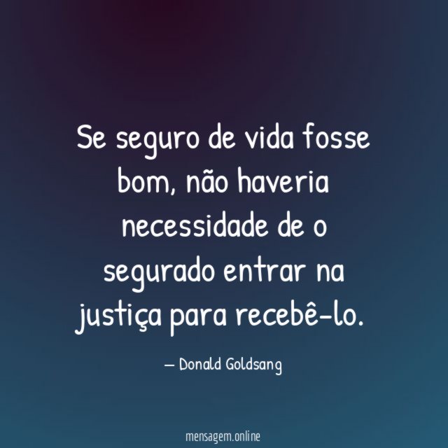 Se seguro de vida fosse bom
