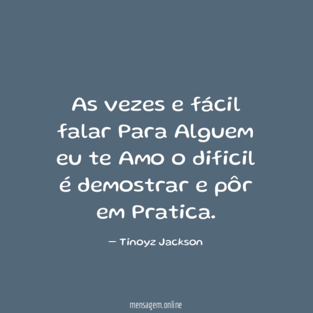 As vezes e fácil falar Para Alguem eu