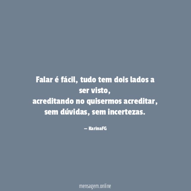 Falar é fácil