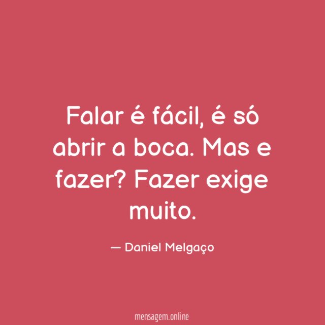 Falar é fácil