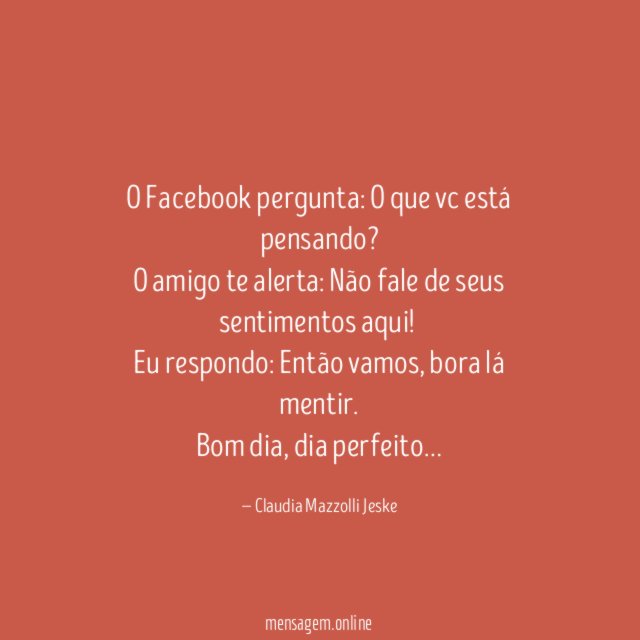 O Facebook pergunta