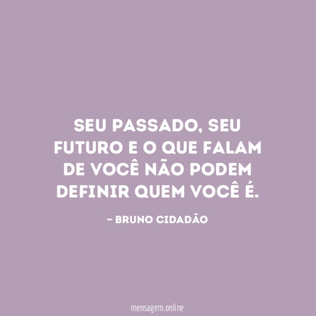 Seu passado