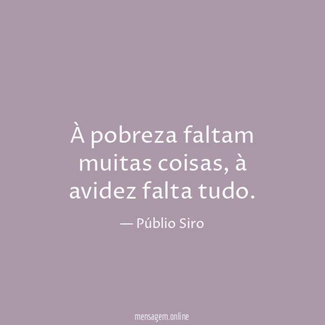 À pobreza faltam muitas coisas