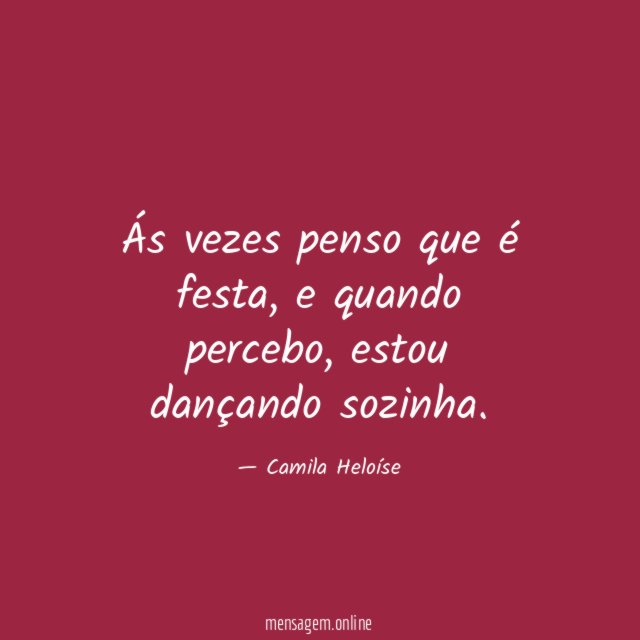 Ás vezes penso que é festa