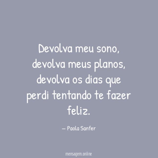 Devolva meu sono