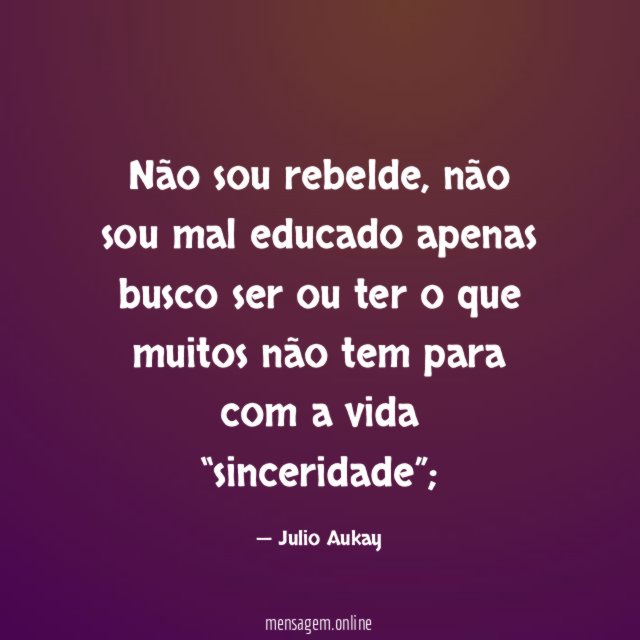 Não sou rebelde