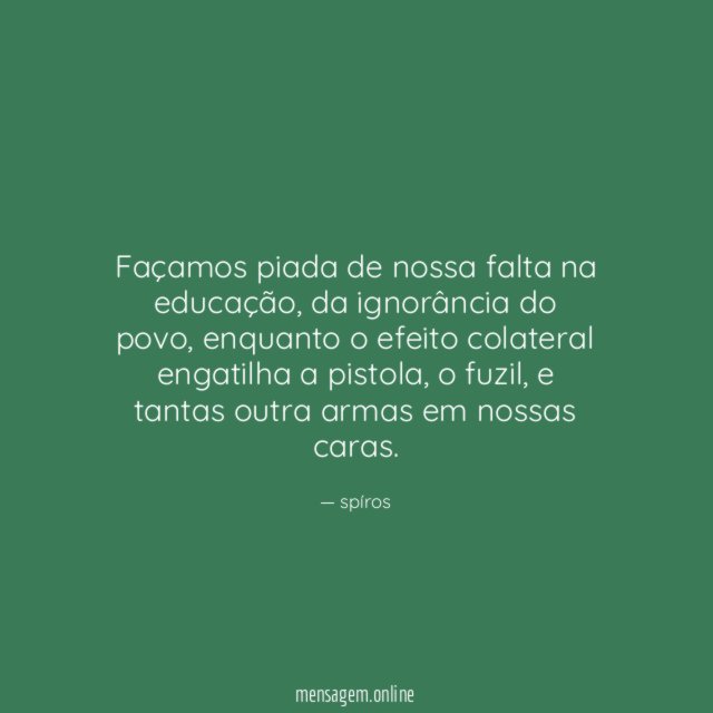 Façamos piada de nossa falta na educação