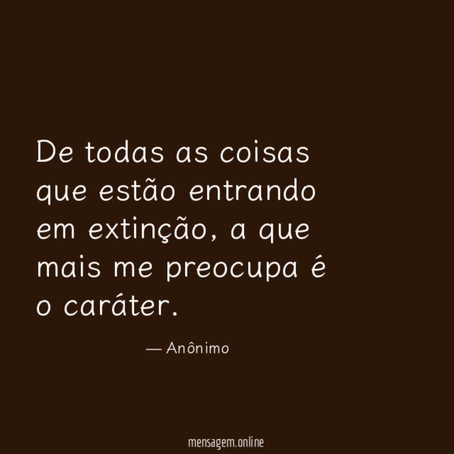 De todas as coisas que estão entrando em extinção