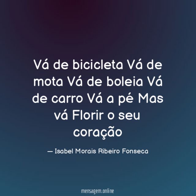 Vá de bicicleta Vá de mota Vá de boleia Vá de
