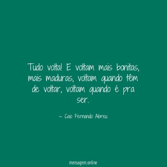 Tudo volta