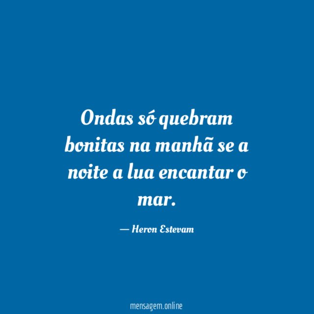 Ondas só quebram bonitas na manhã se a