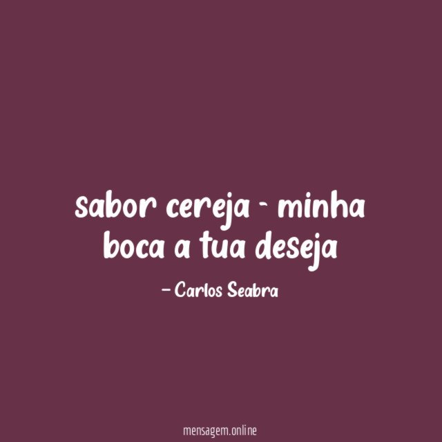 sabor cereja - minha boca a tua deseja