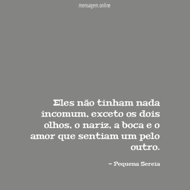 Eles não tinham nada incomum