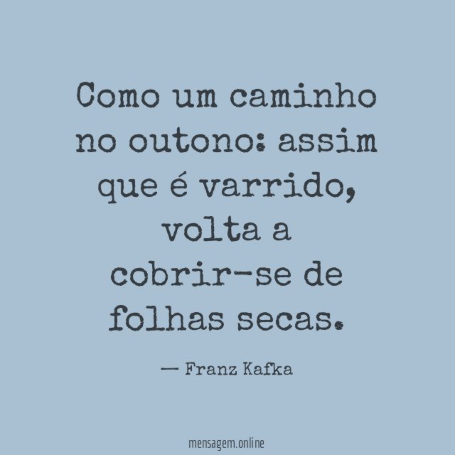 Como um caminho no outono
