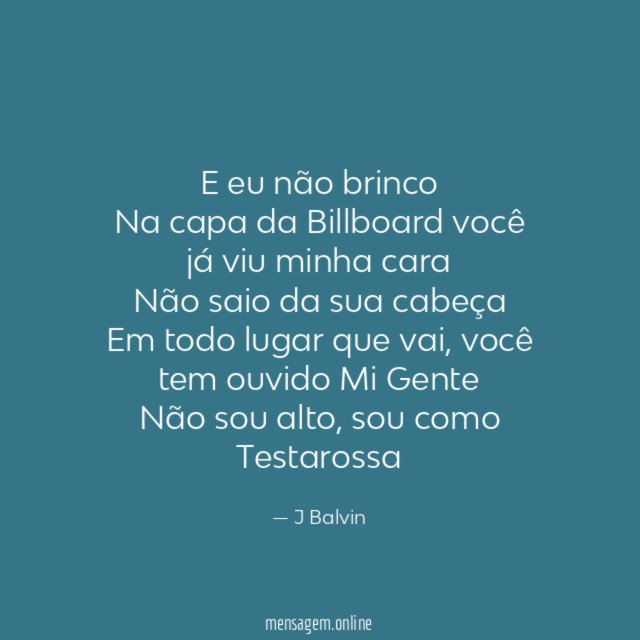 E eu não brinco Na capa da Billboard você