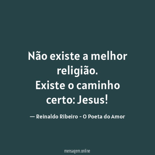 Não existe a melhor religião