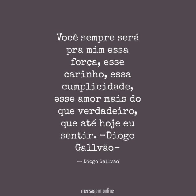 Você sempre será pra mim essa força