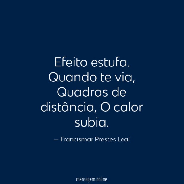 Efeito estufa.