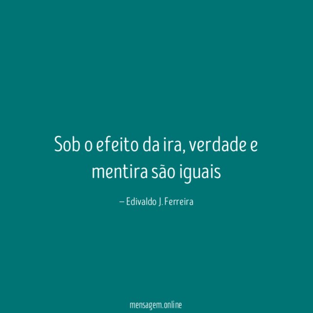 Sob o efeito da ira