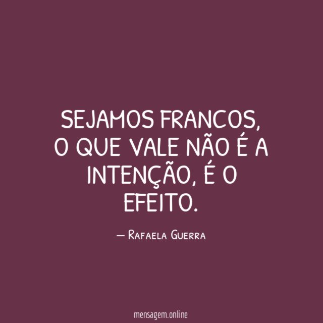 Sejamos francos