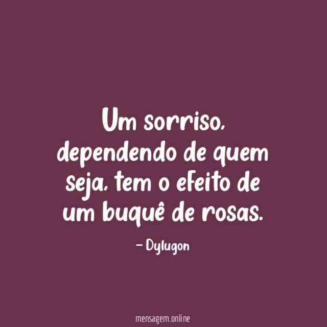 Um sorriso