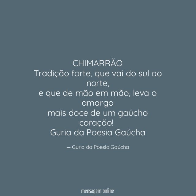 CHIMARRÃO