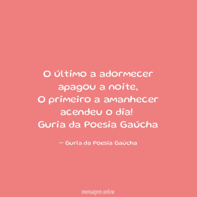 O último a adormecer apagou a noite