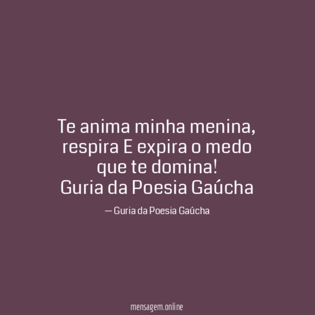 Te anima minha menina