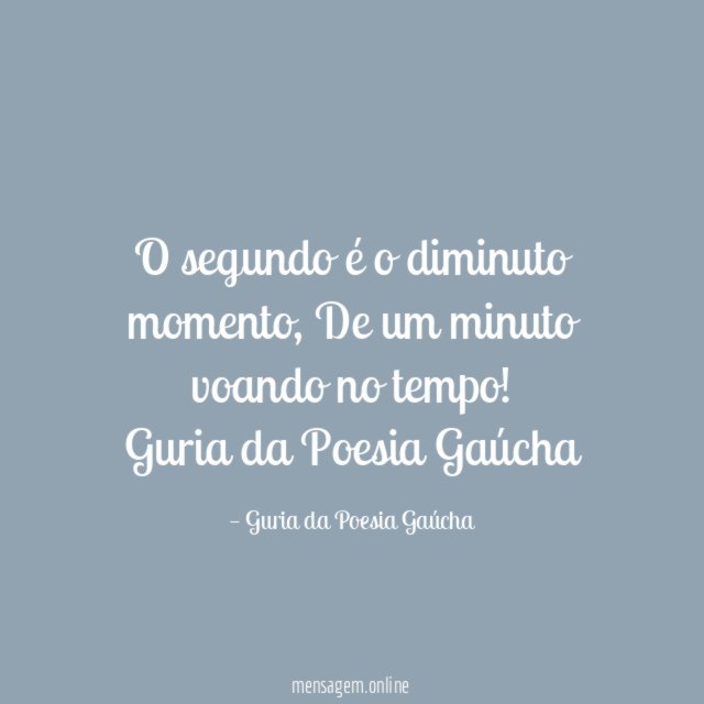 O segundo é o diminuto momento