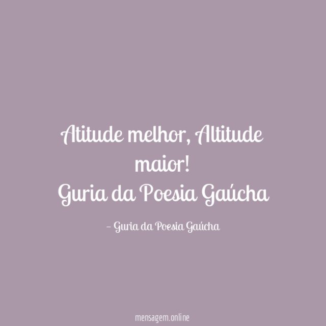 Atitude melhor