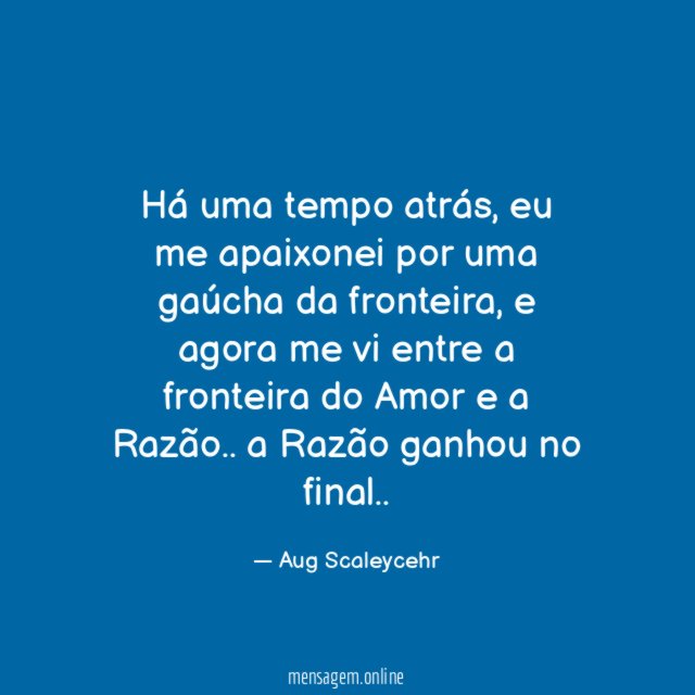 Há uma tempo atrás