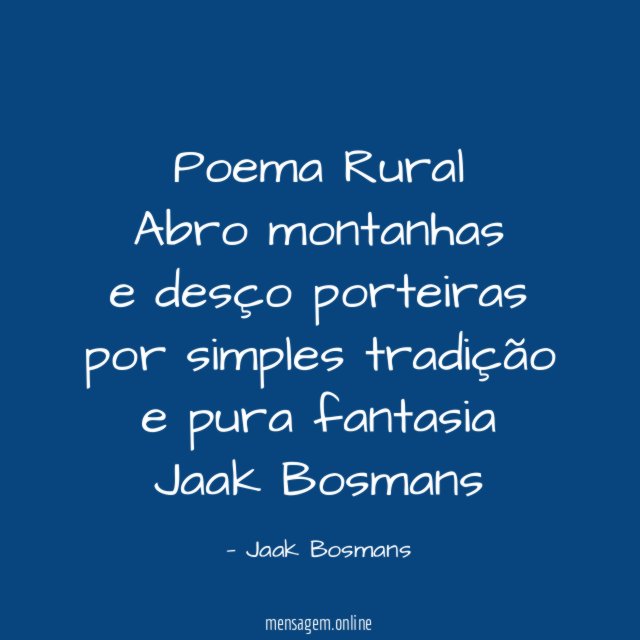 Poema Rural