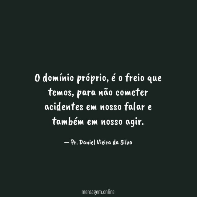 O domínio próprio