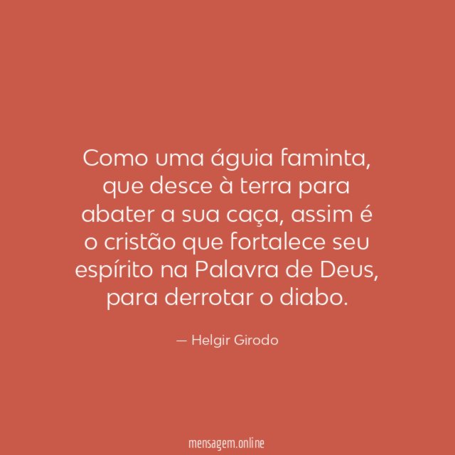 Como uma águia faminta