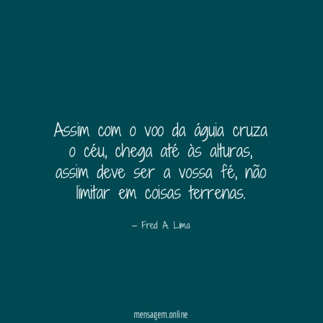 Assim com o voo da águia cruza o céu