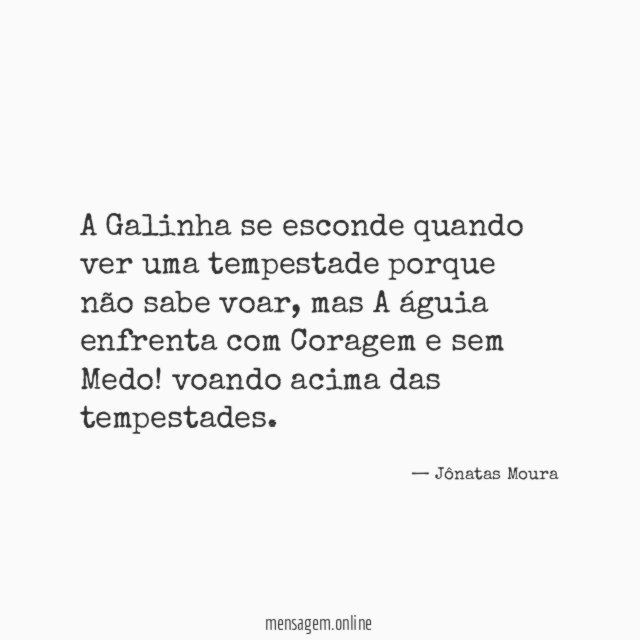 A Galinha se esconde quando ver uma tempestade