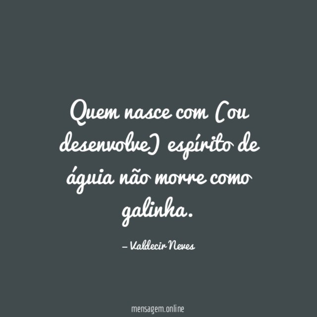 Quem nasce com (ou desenvolve) espírito de águia
