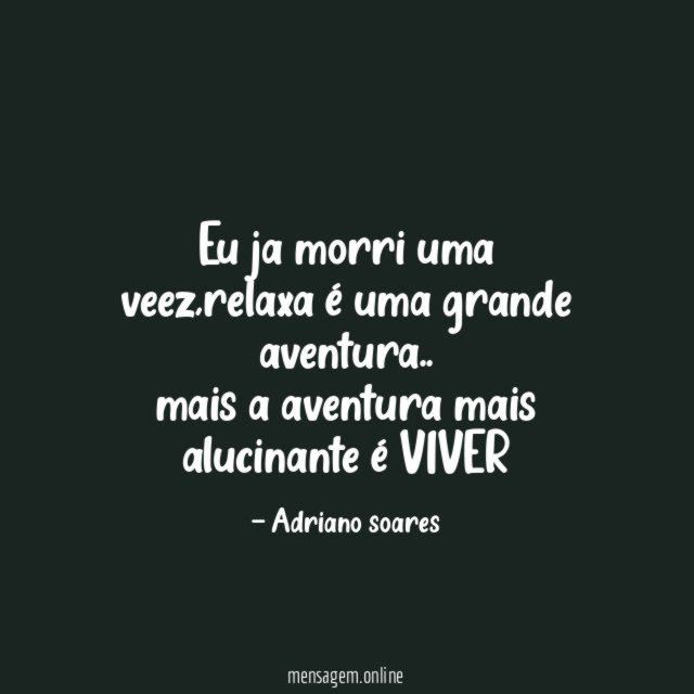Eu ja morri uma veez