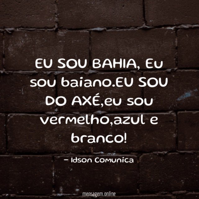 EU SOU BAHIA